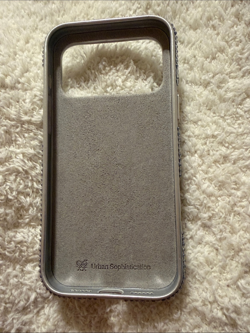 iPhone Rhinestone Bling Case - Silver - Picture 3 of 9